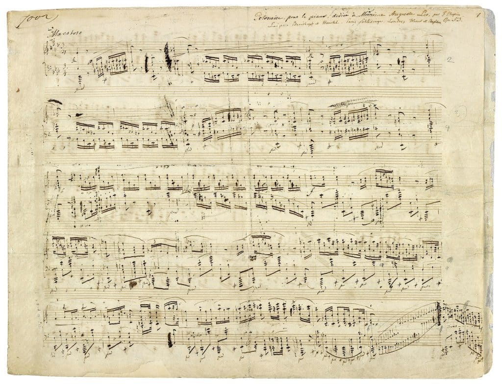Notenblatt Chopin