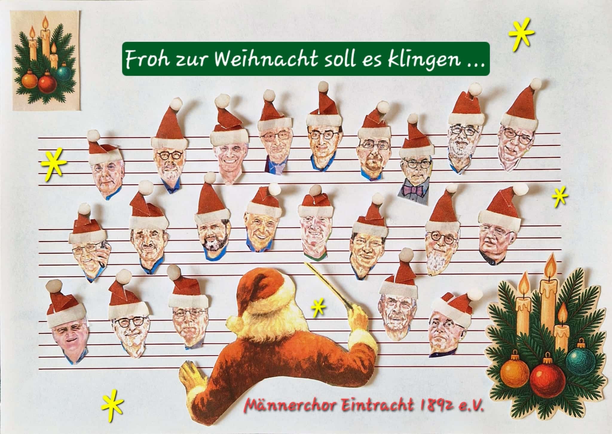 Chor im Weihnachtslook